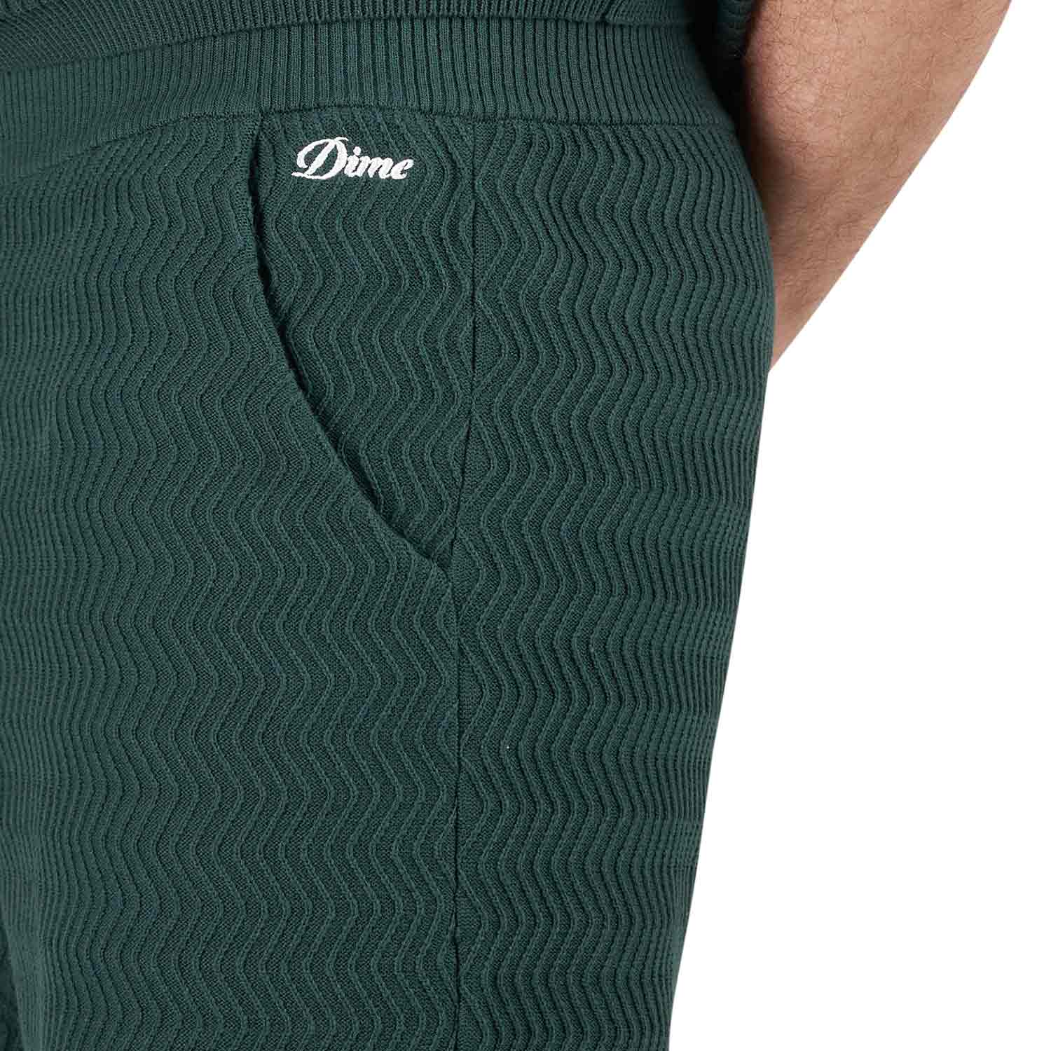 Dime Wave Cable Knit Shorts (Grün)  - Allike Store