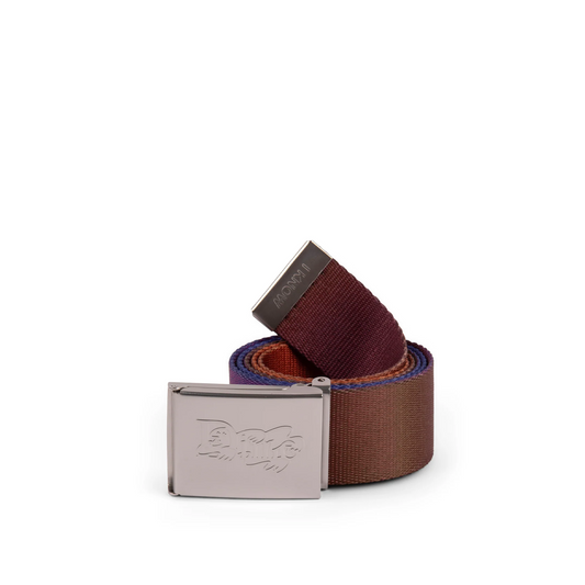 Dime Desert Leather Belt (Brown / Purple)