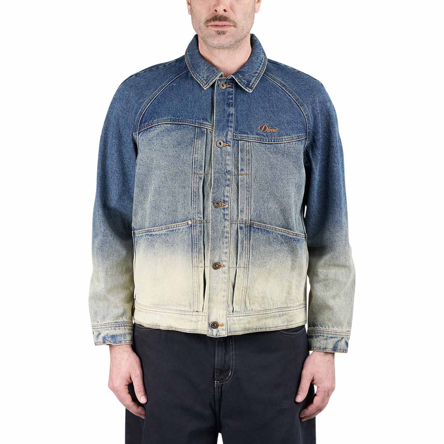 Dime Denim Jacket (Blau / Weiss) - Allike Store