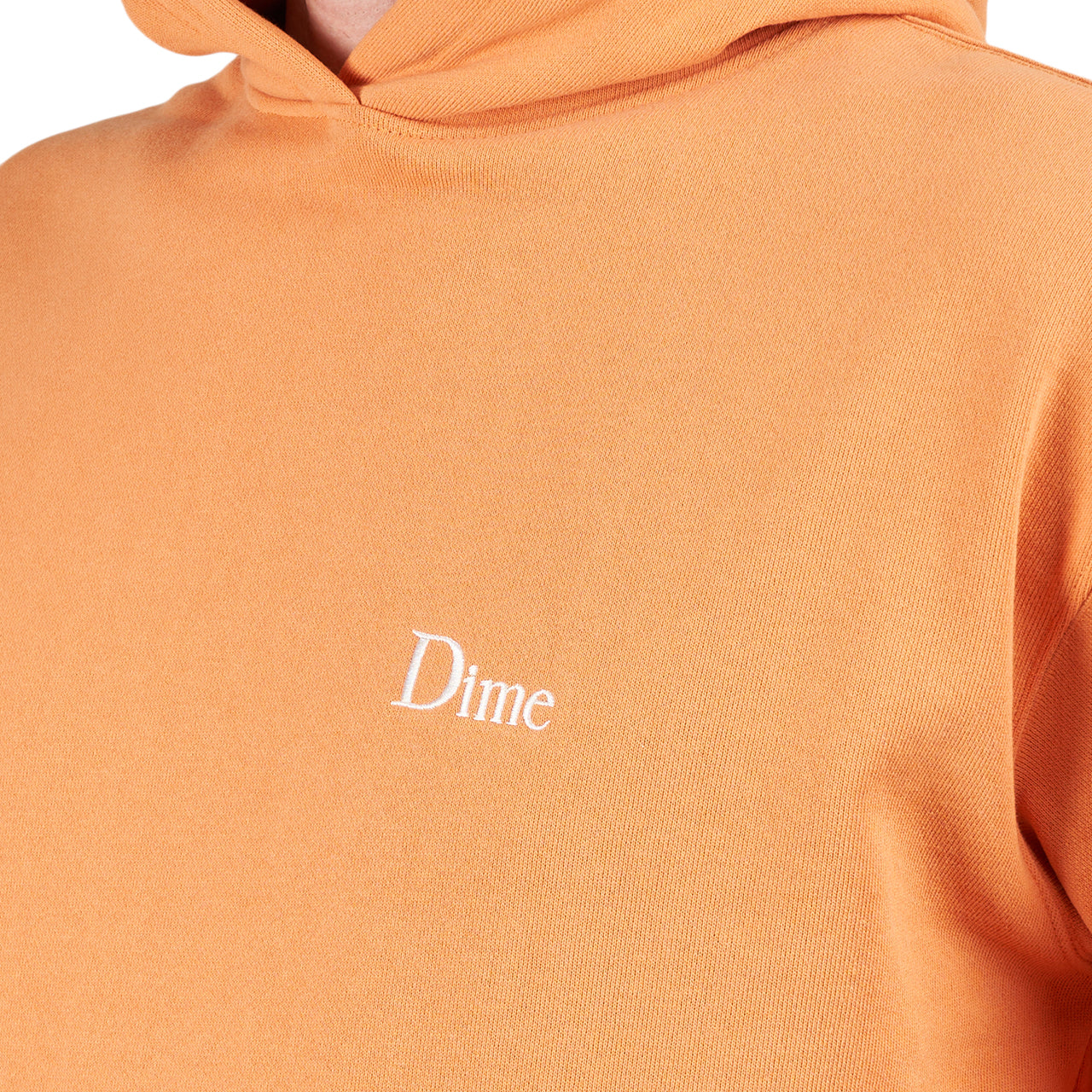 Dime Classic Small Logo Hoodie (Orange)