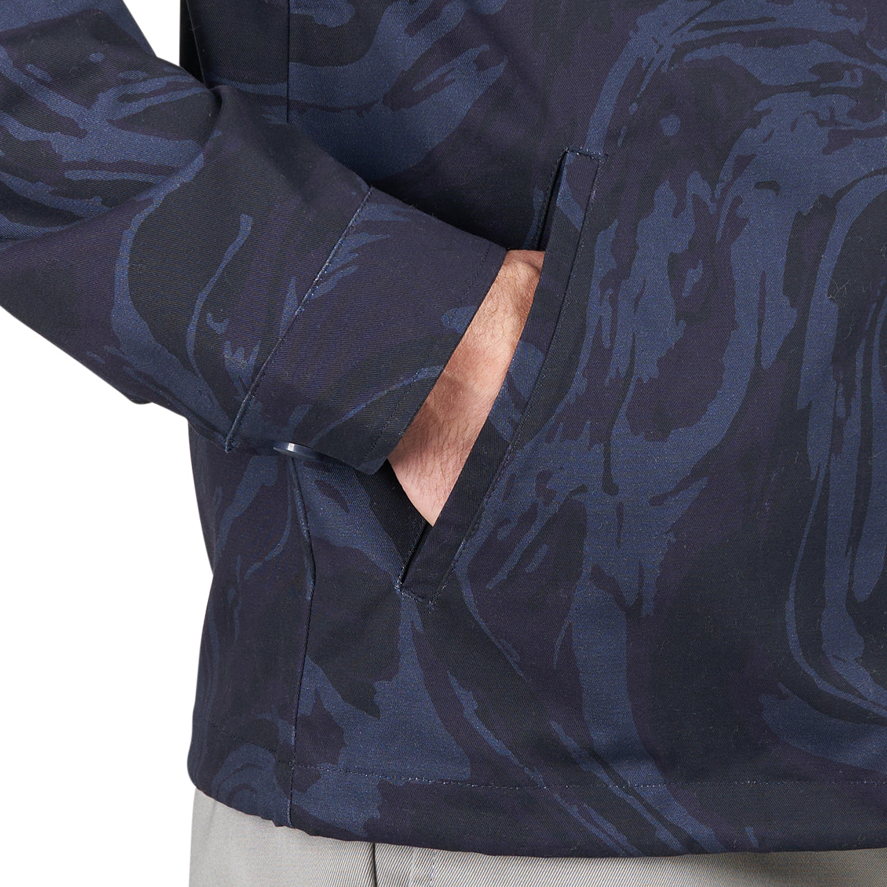 Dime Marble Coach Jacket (Navy)  - Allike Store