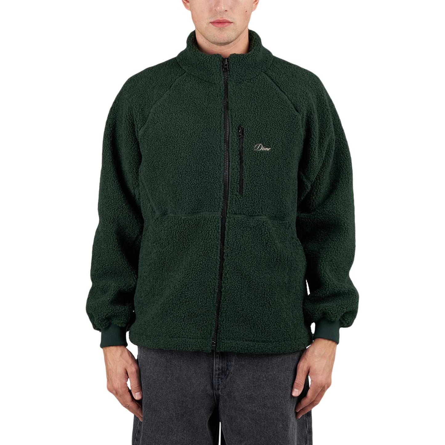 Dime Polar Fleece Sherpa Zip (Grün) - Allike Store