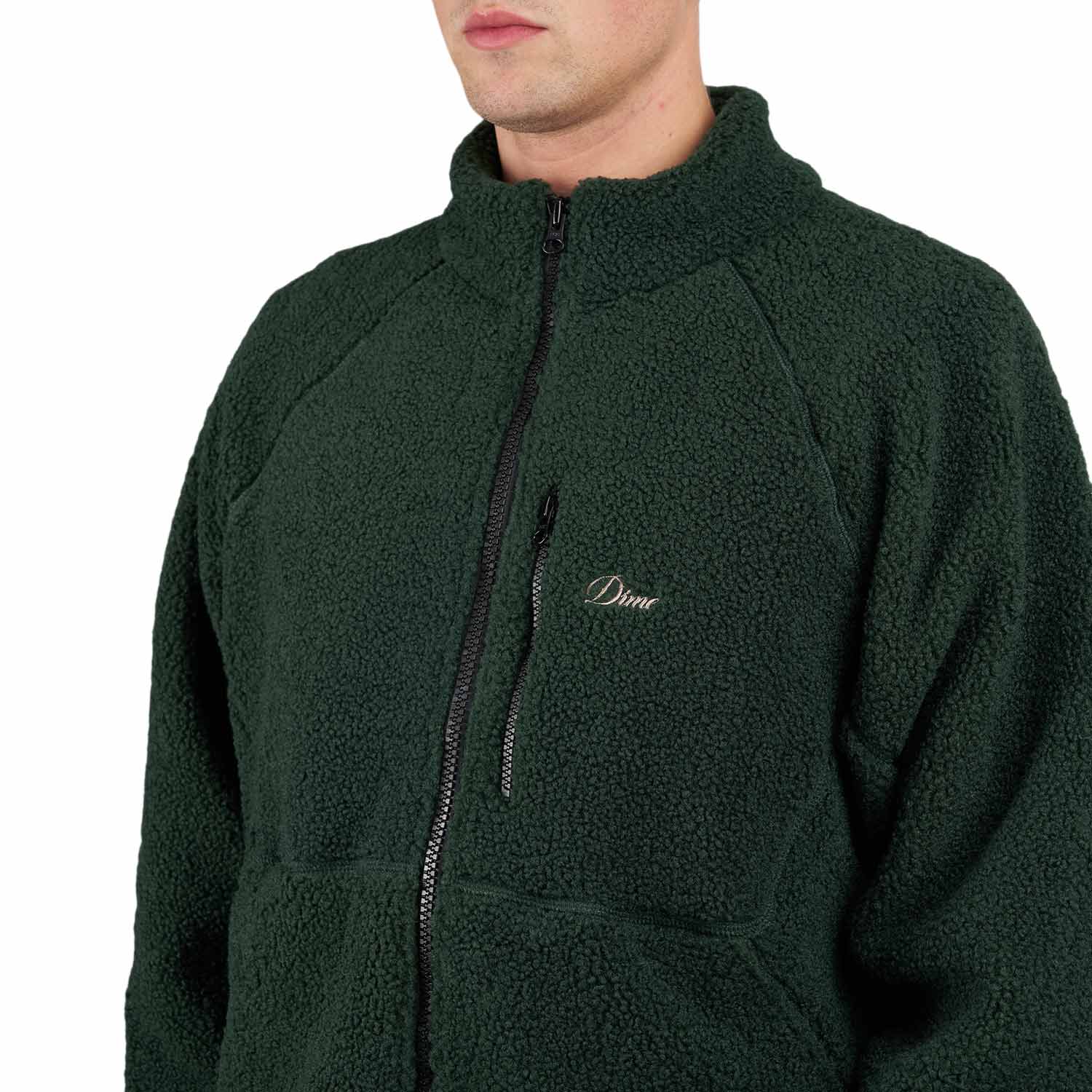 Dime Polar Fleece Sherpa Zip (Grün) - Allike Store