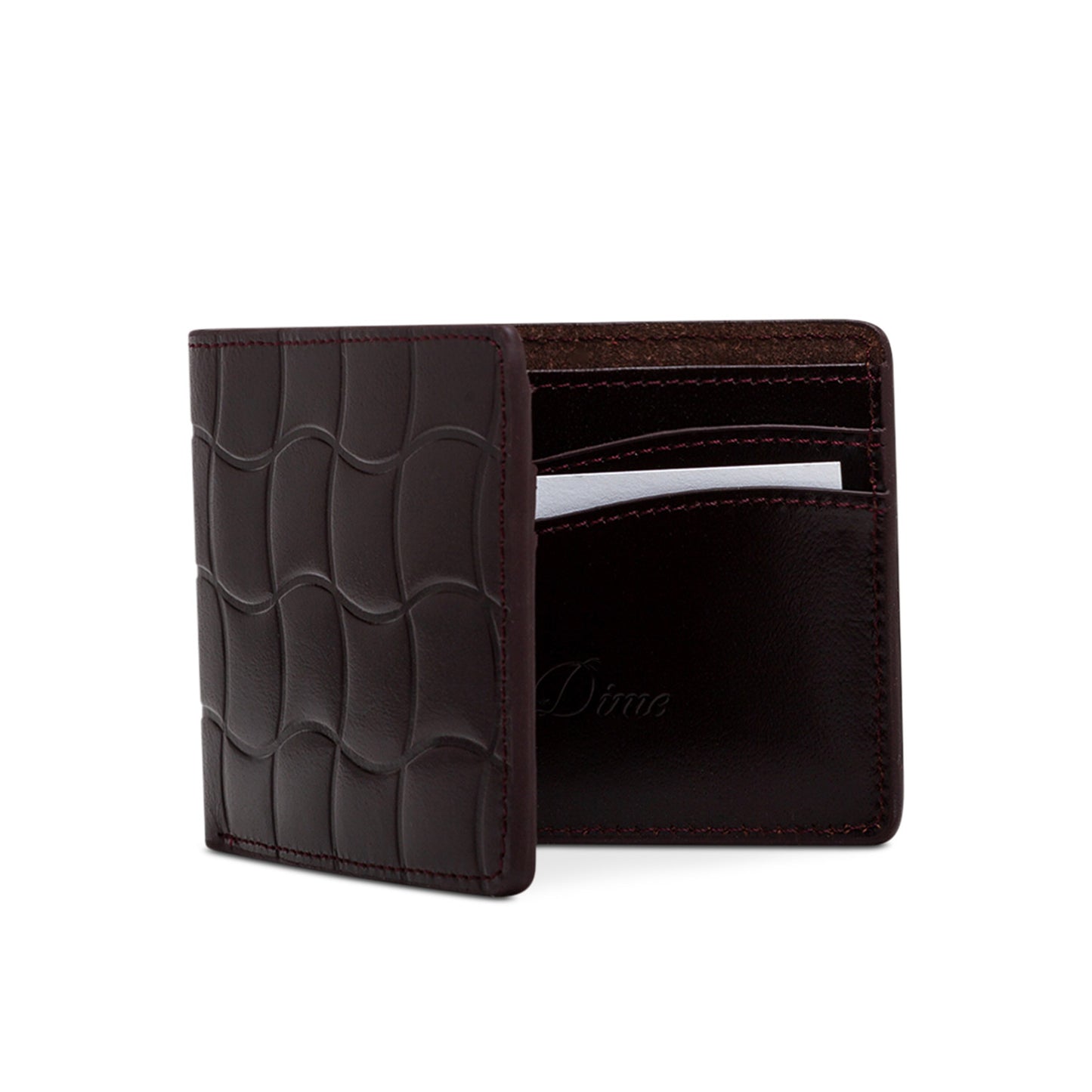 Dime Classic Quilted Wallet (Weinrot)  - Allike Store