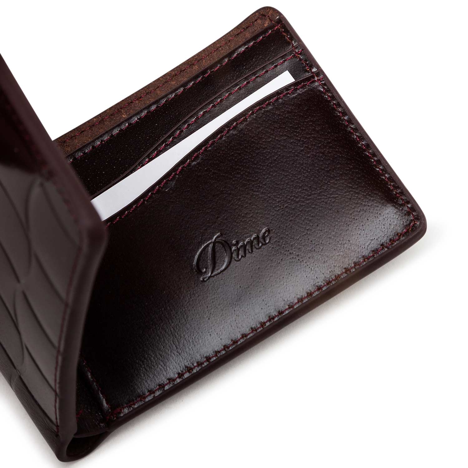 Dime Classic Quilted Wallet (Weinrot)  - Allike Store