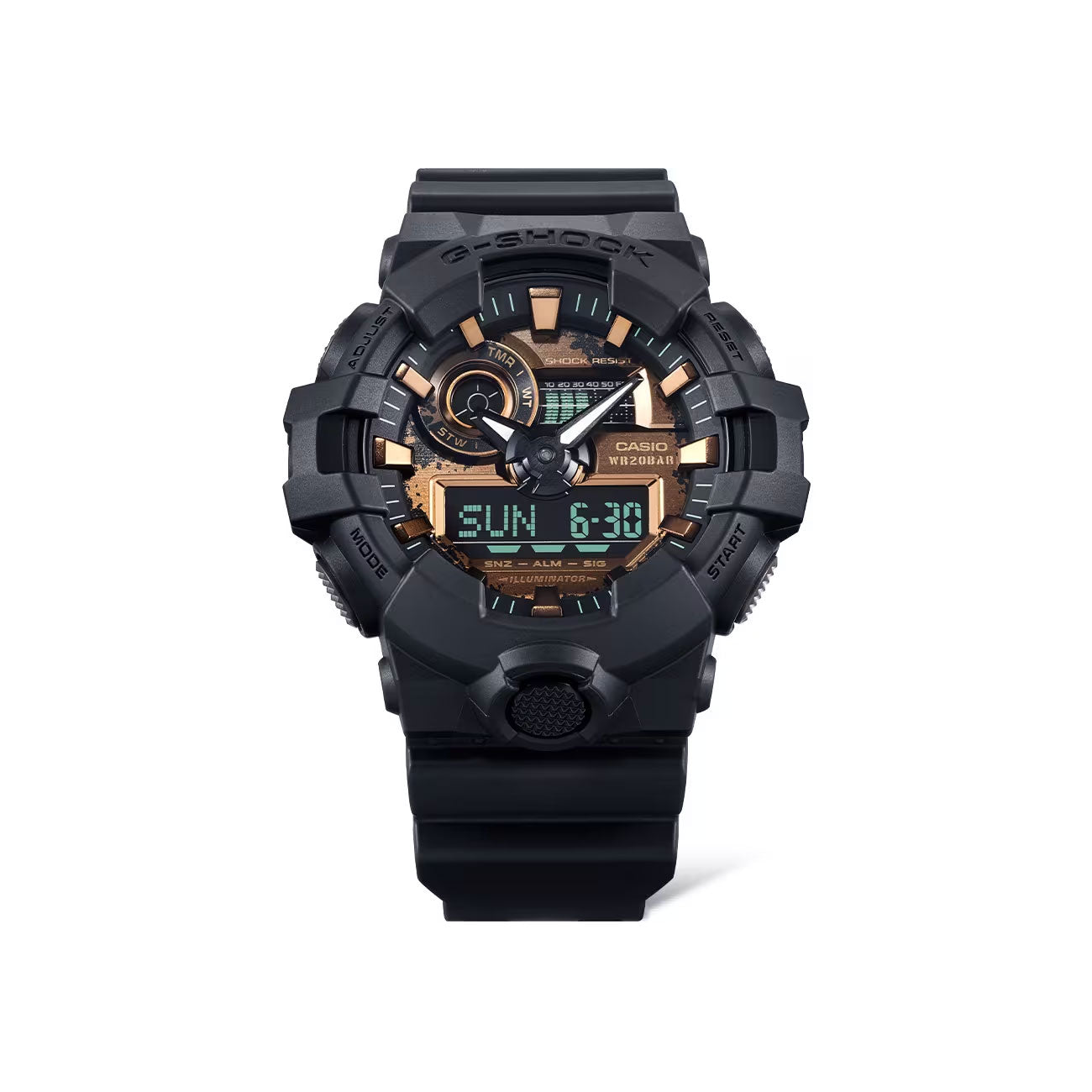 G shock on sale black and bronze