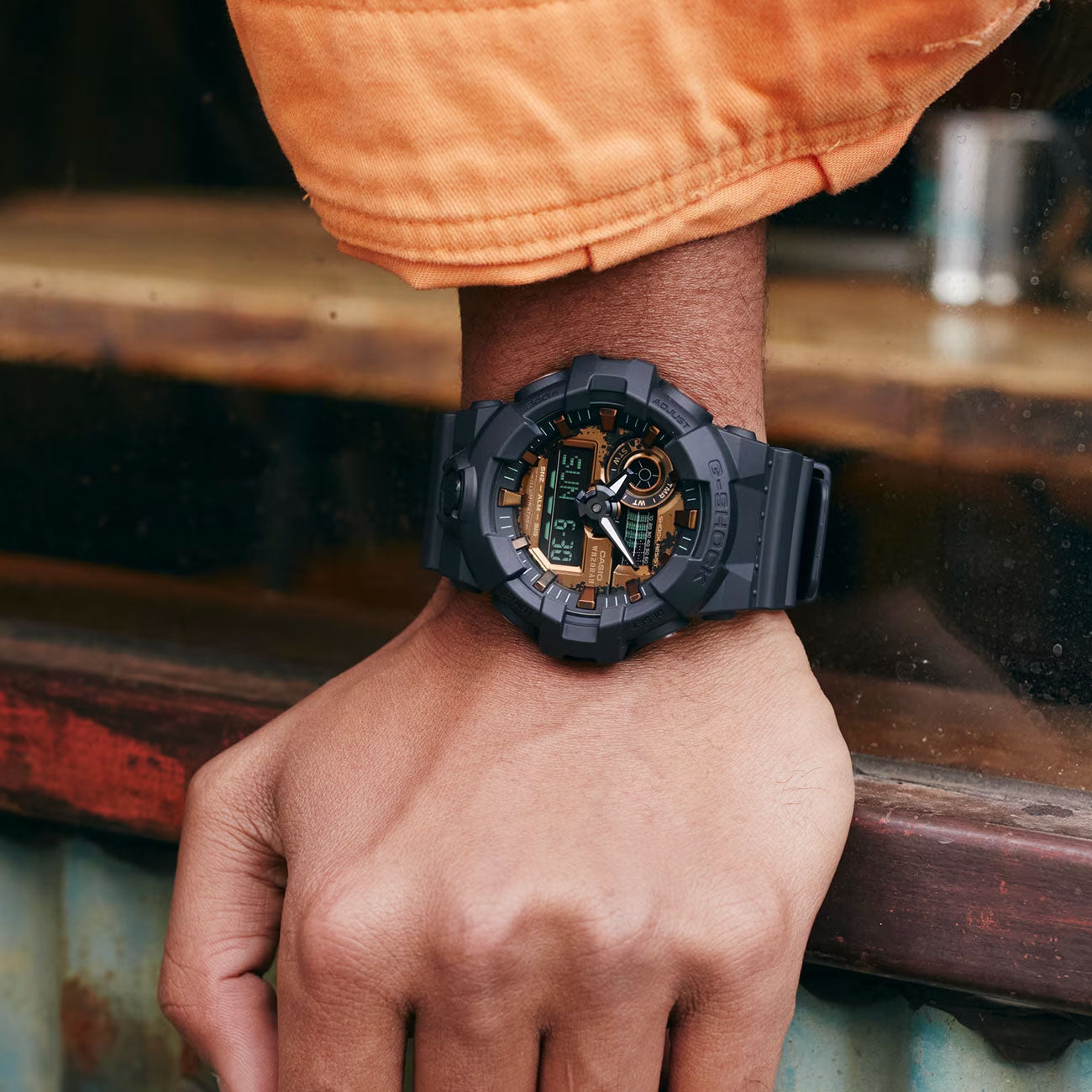 G shock discount bronze and black