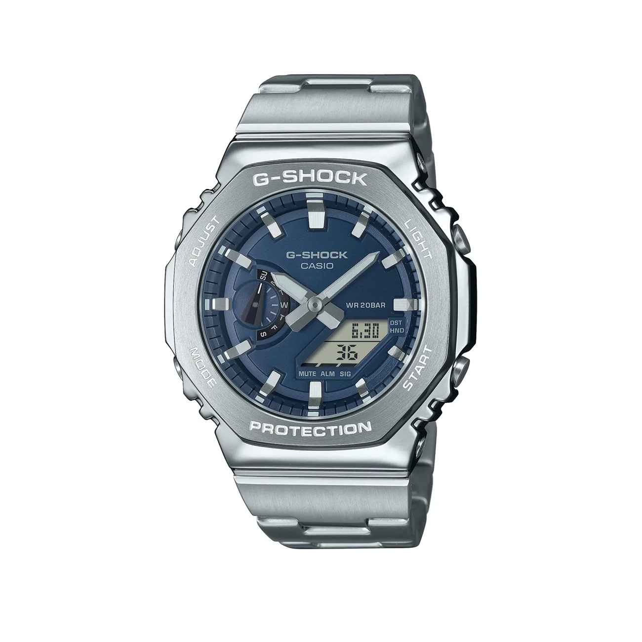 Casio G-Shock GM-2110D-2BER (Silber / Blau) - Allike Store