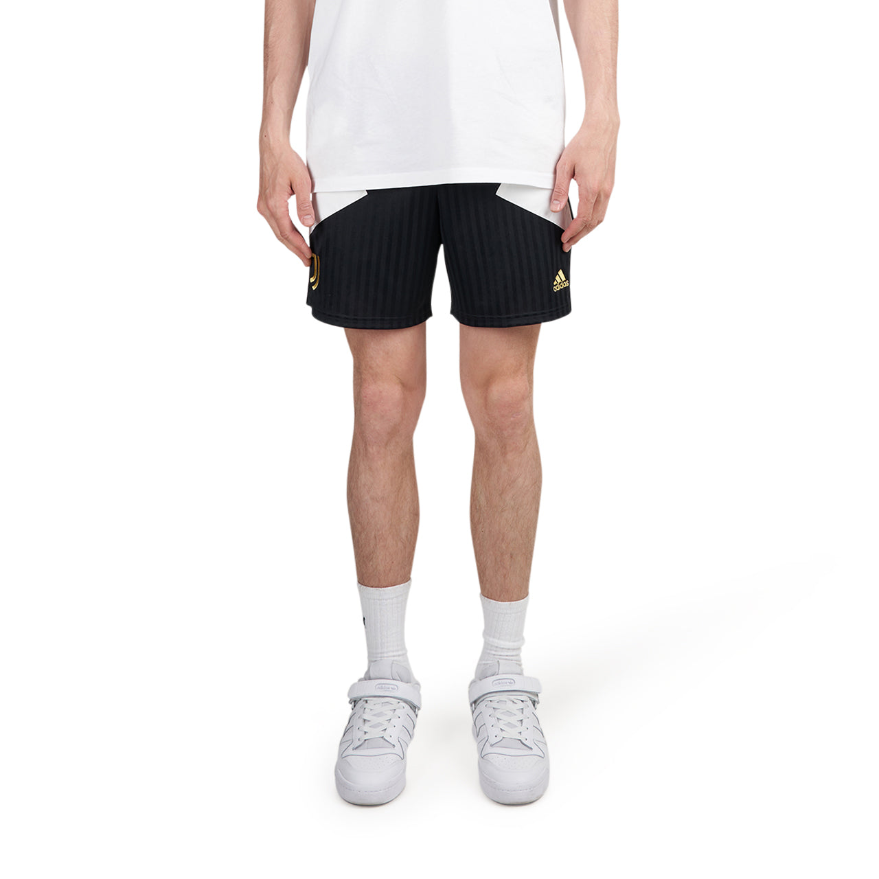 adidas Juventus Icon Shorts (Schwarz / Weiß / Gold)  - Allike Store