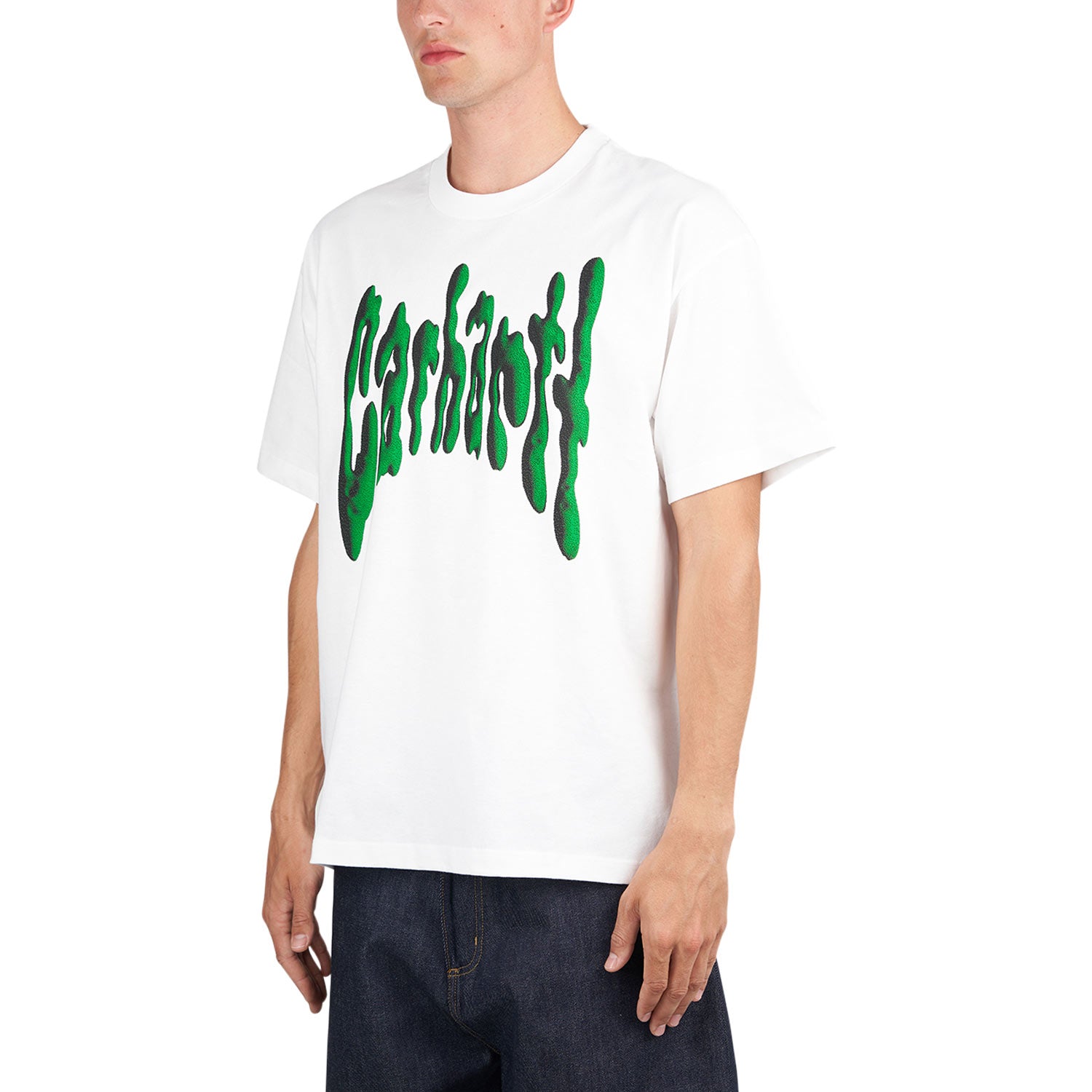 Carhartt WIP S/S Goo T-Shirt (Weiß / Grün)  - Allike Store