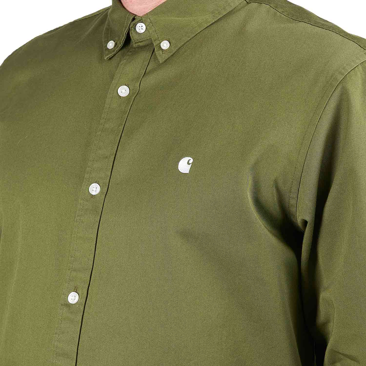 Carhartt WIP L/S Madison Shirt (Grün)  - Allike Store