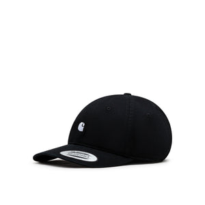 Carhartt WIP Madison Logo Cap (Schwarz / Weiß) - Allike Store