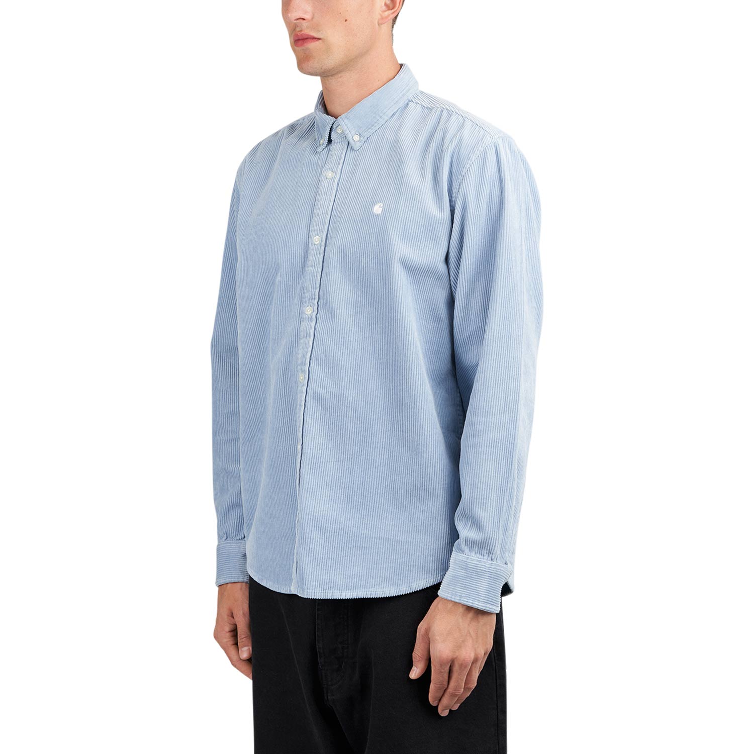 Carhartt WIP L/S Madison Cord Shirt (Blau)  - Allike Store