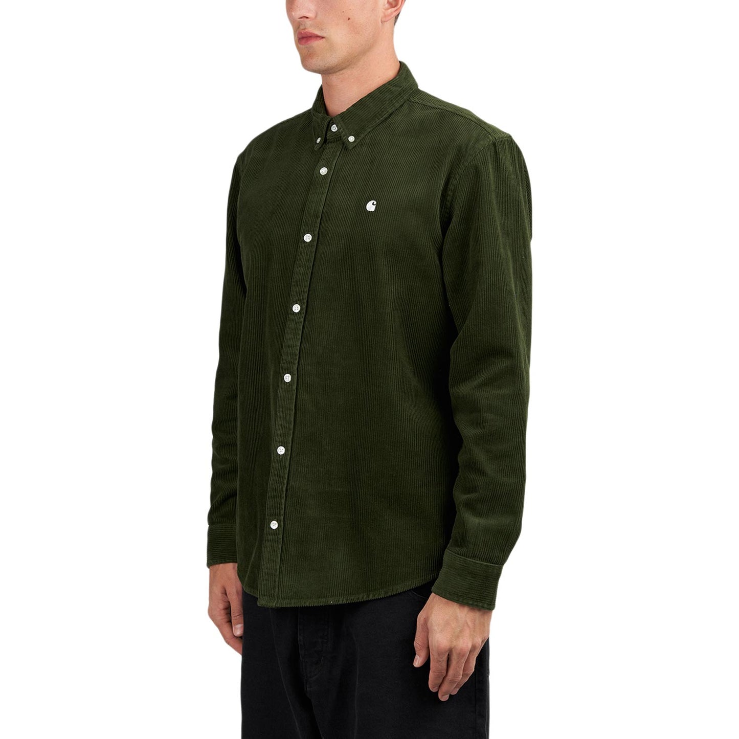 Carhartt WIP L/S Madison Cord Shirt (Dunkelgrün)  - Allike Store