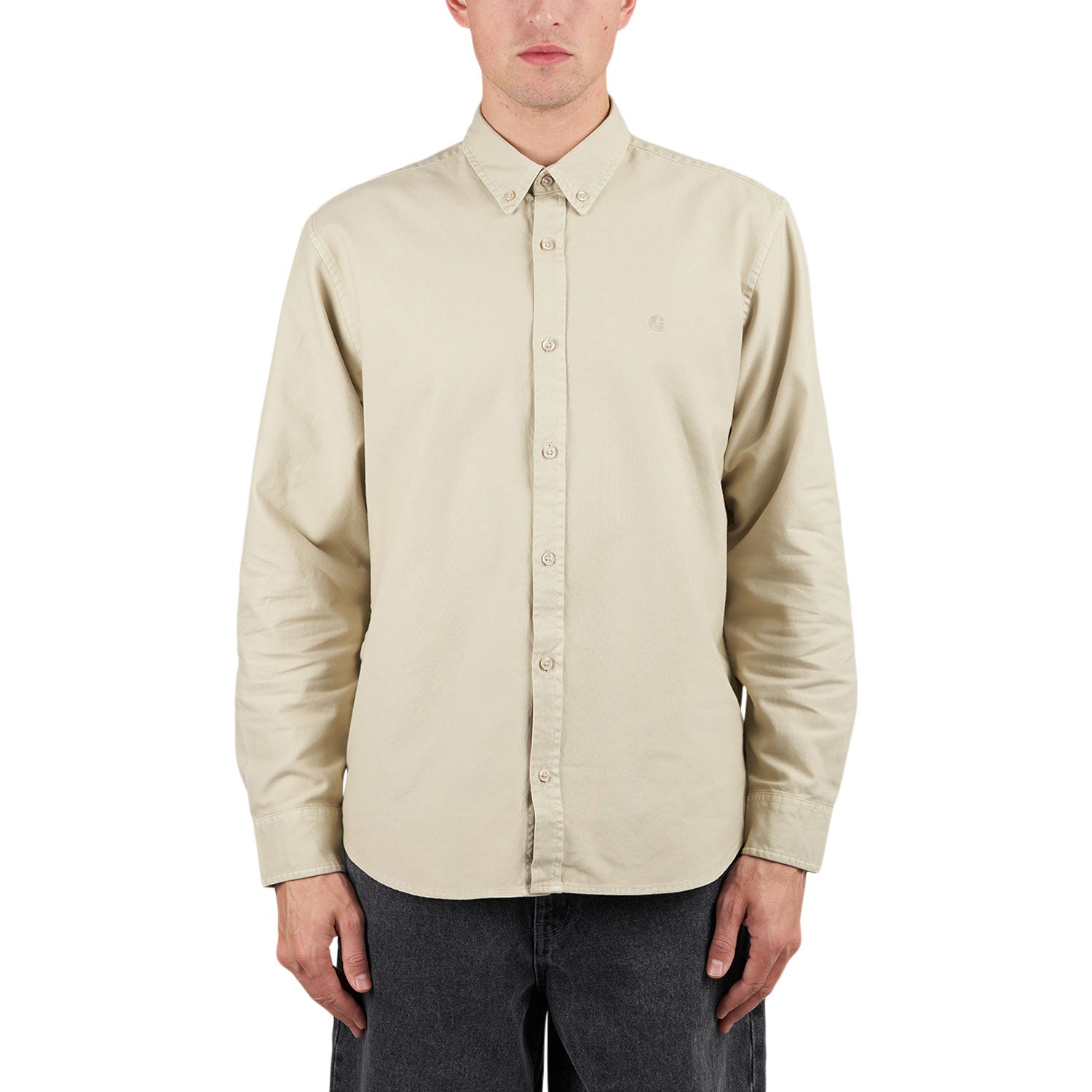 Carhartt WIP L/S Bolton Shirt (Beige) - Allike Store