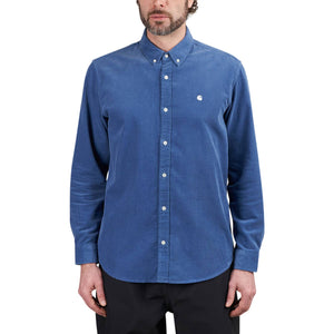 Carhartt WIP L/S Madison Fine Cord Shirt (Hellblau)  - Allike Store