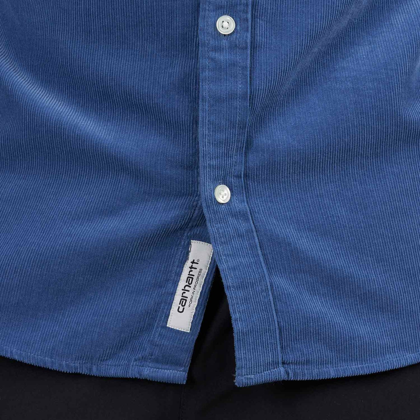 Carhartt WIP L/S Madison Fine Cord Shirt (Hellblau)  - Allike Store