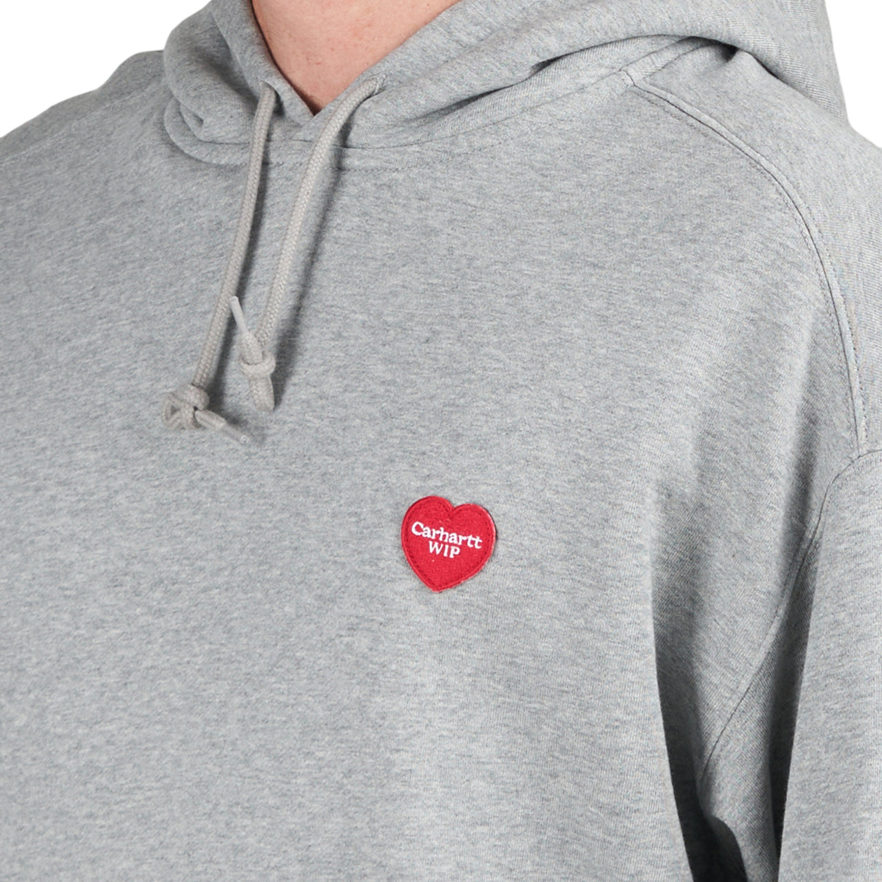 Carhartt WIP Hooded Heart Patch Sweat (Grey)