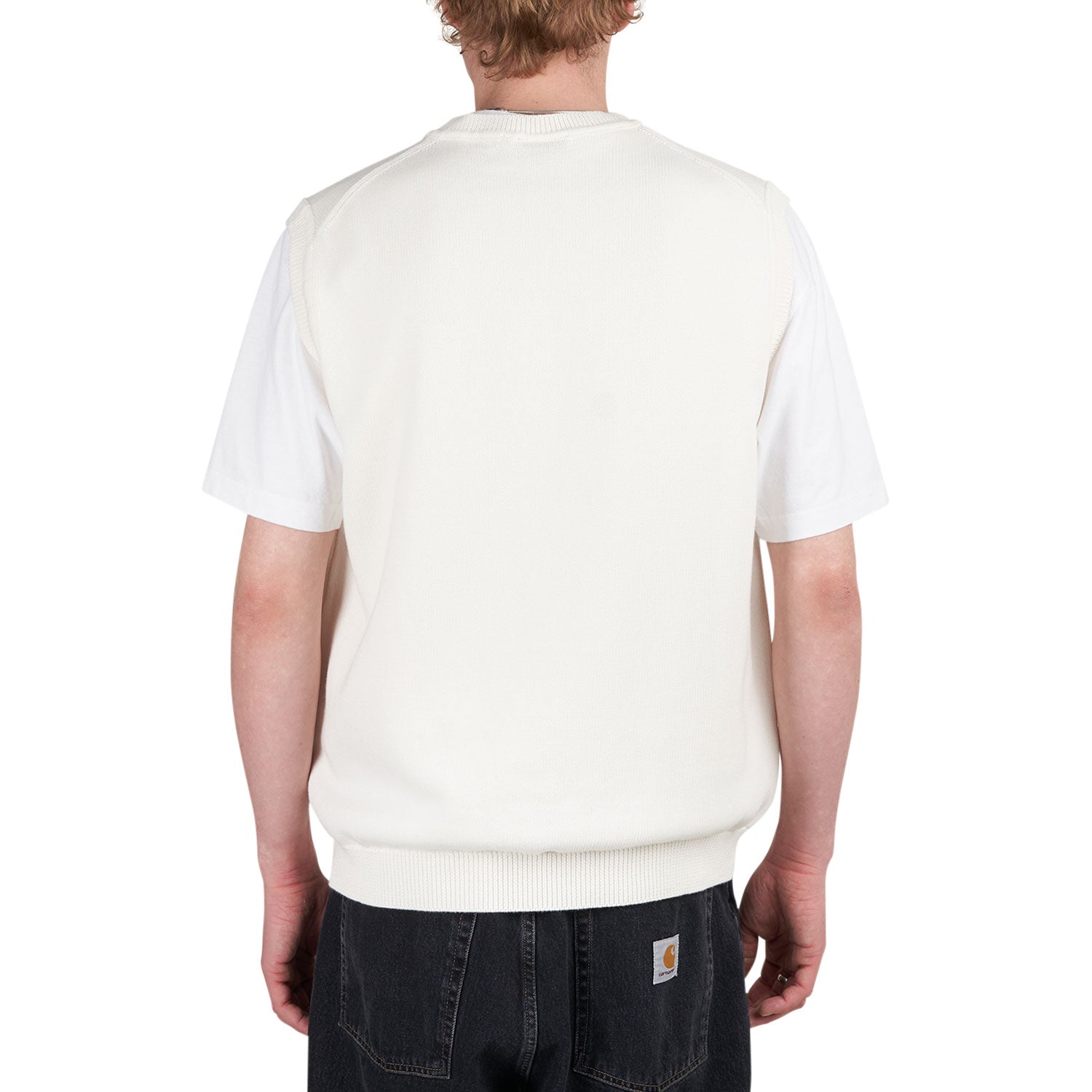 Carhartt WIP Madison Vest Sweater (Creme)  - Allike Store