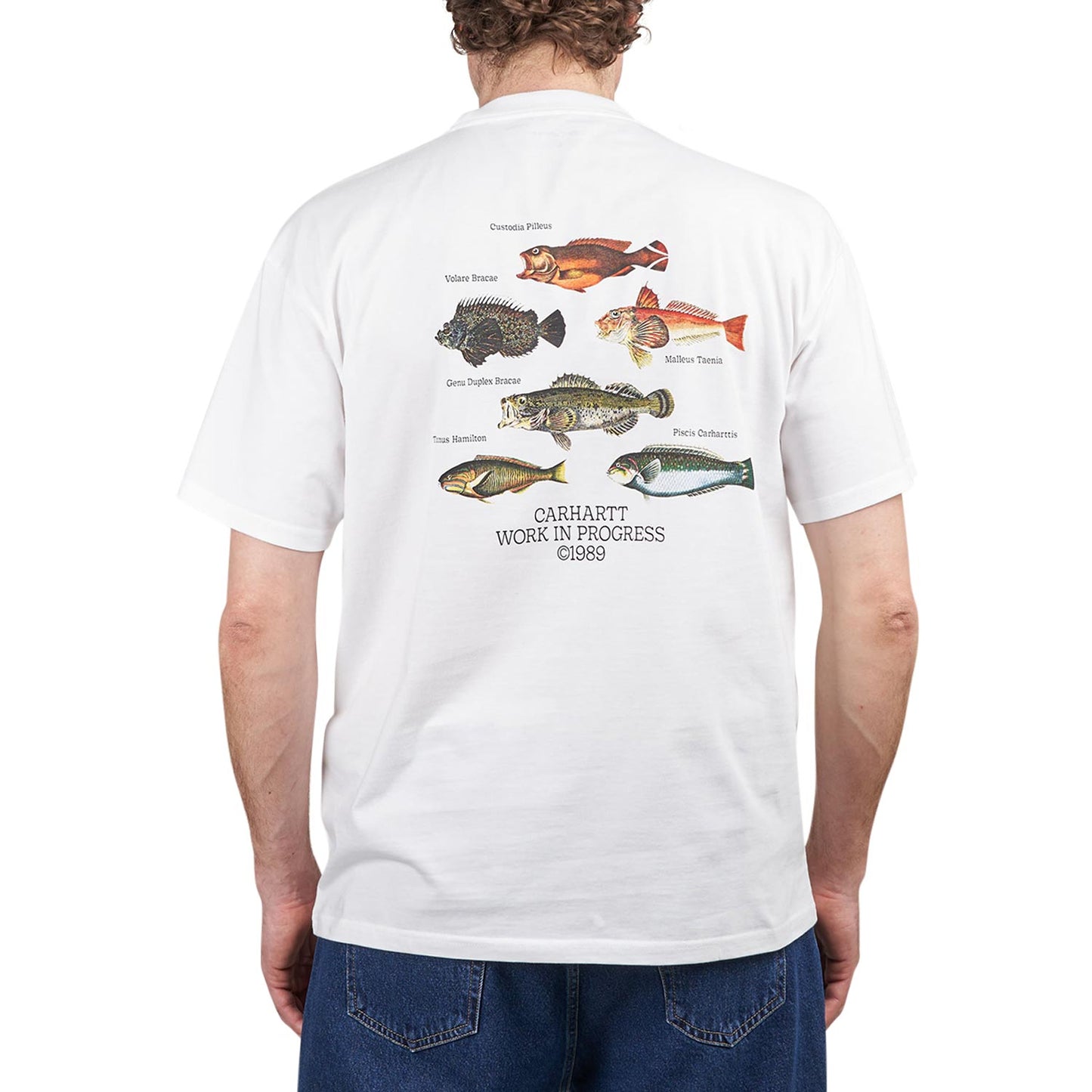 Carhartt WIP S/S Fish T-Shirt (White) I033120.02.XX.03 - Allike Store