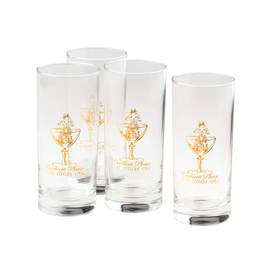 Carhartt WIP Carhartt Please Glass Set (Clear / Gold)  - Allike Store