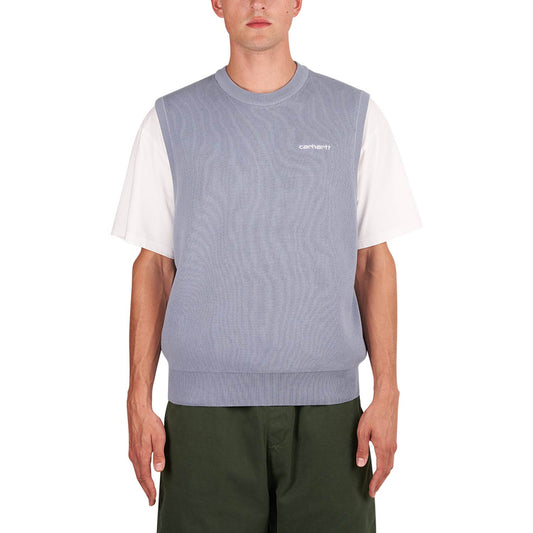 Carhartt WIP Script Vest Sweater (Blau)  - Allike Store