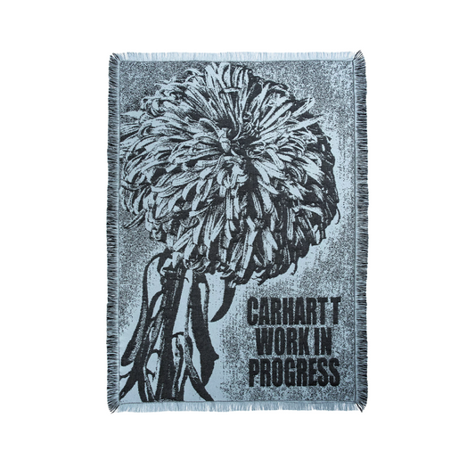 Carhartt WIP Chrysanthemum Woven Blanket (Blau)  - Allike Store