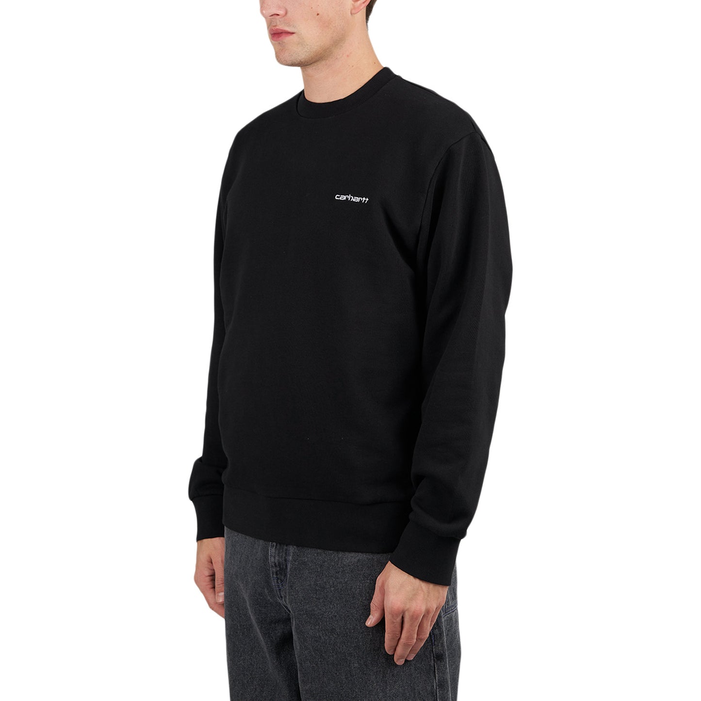 Carhartt Script Embroidery Sweat (Schwarz) - Allike Store