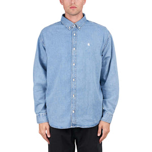 Carhartt WIP L/S Lucas Shirt (Blau) - Allike Store