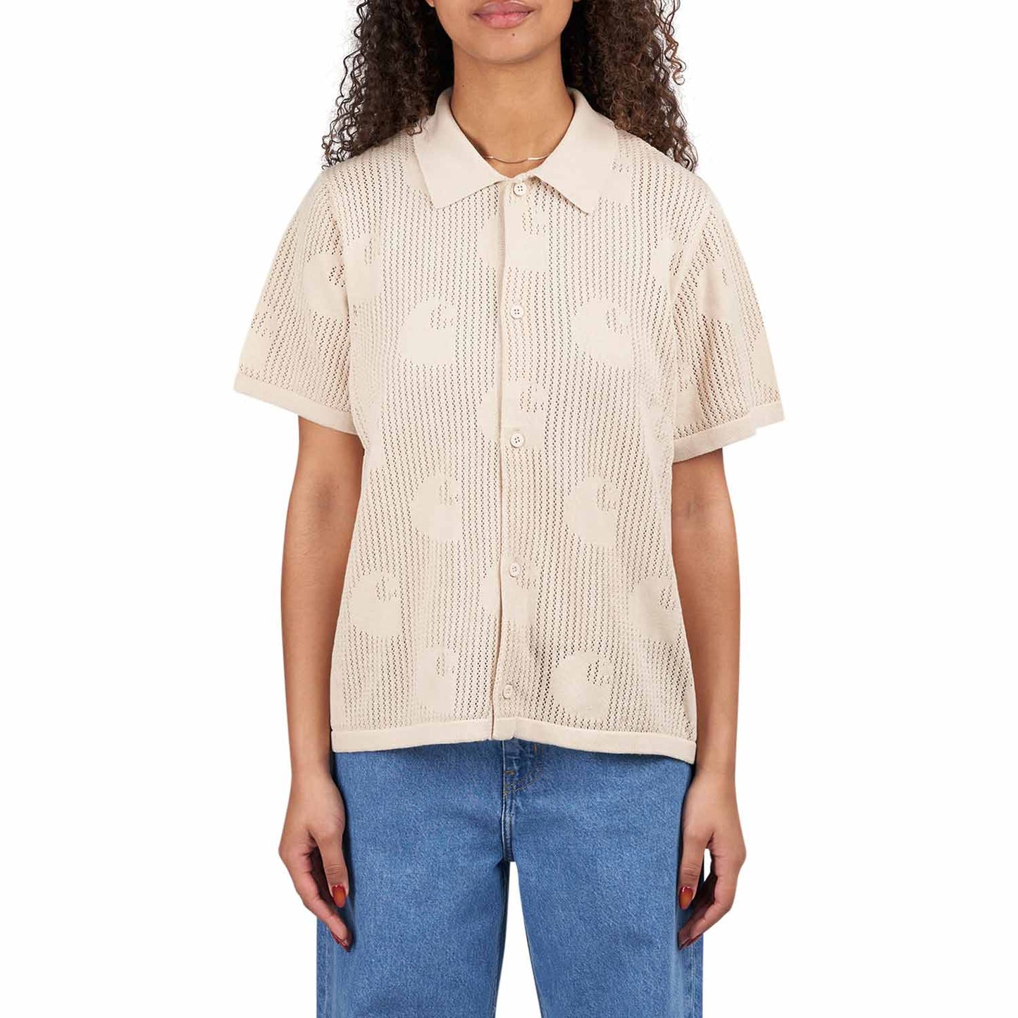 Carhartt W’ S/S Temple Knit Shirt (Beige)