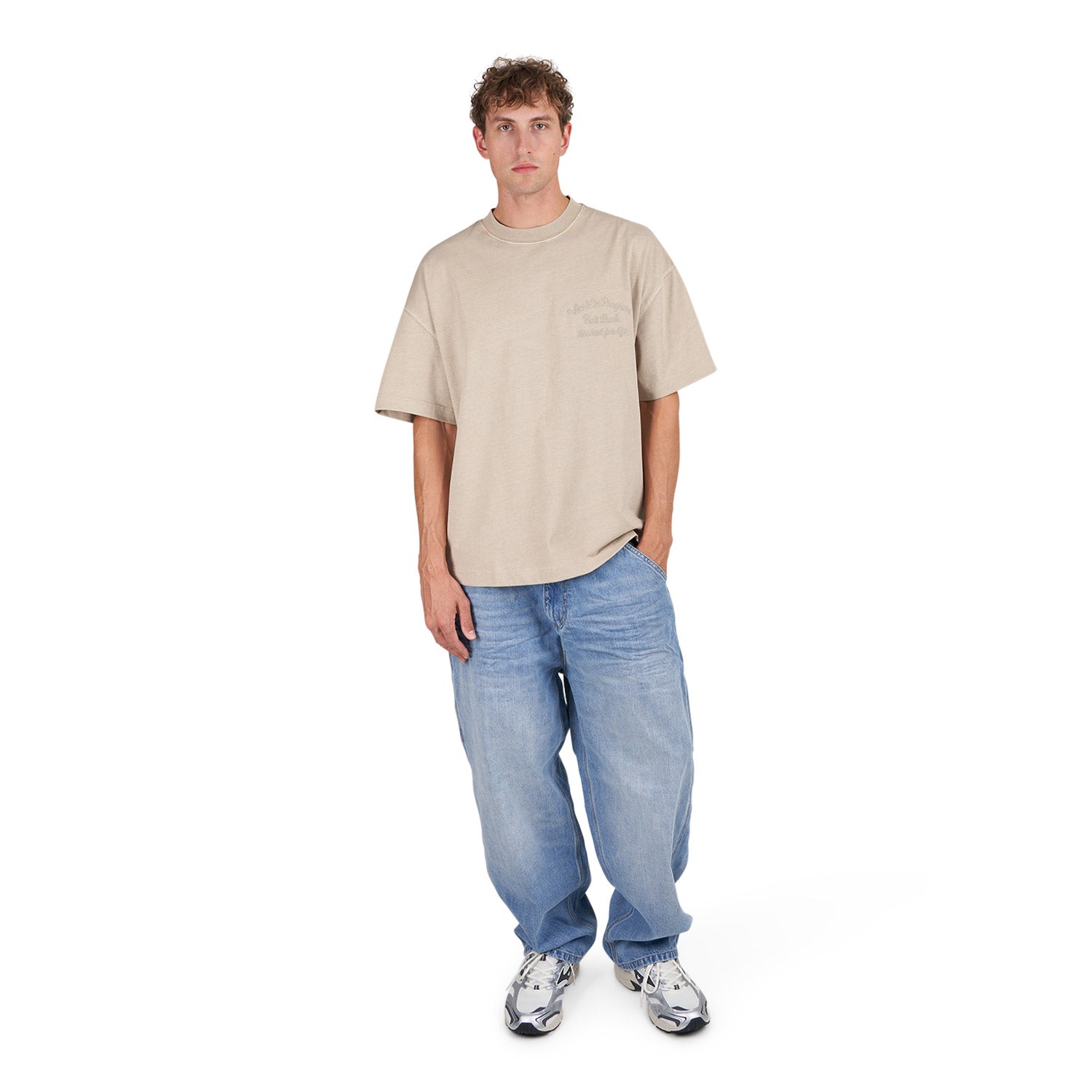 Carhartt WIP S/S Bait Shack T-Shirt (Beige) - Allike Store