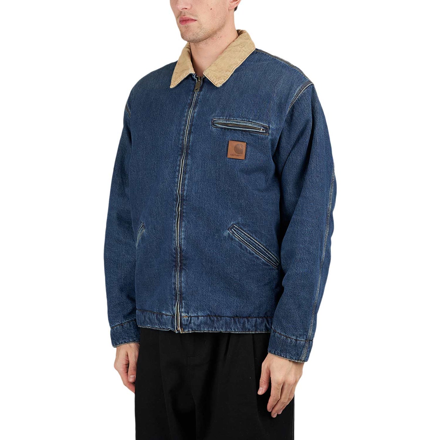 Carhartt WIP Detroit Jacket (Blue / Beige)