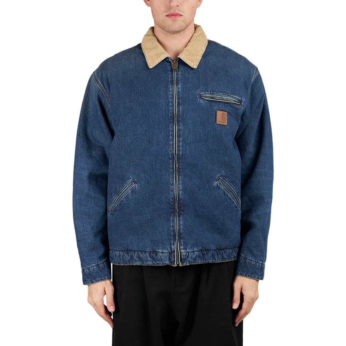 Carhartt WIP Detroit Jacket (Blue / Beige)