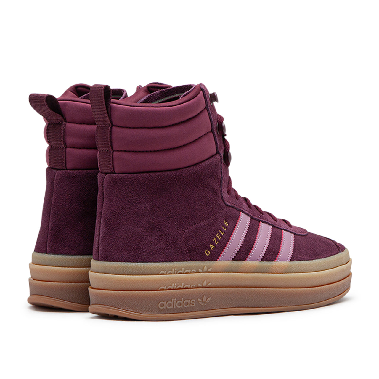 Adidas superstar outlet high top burgundy