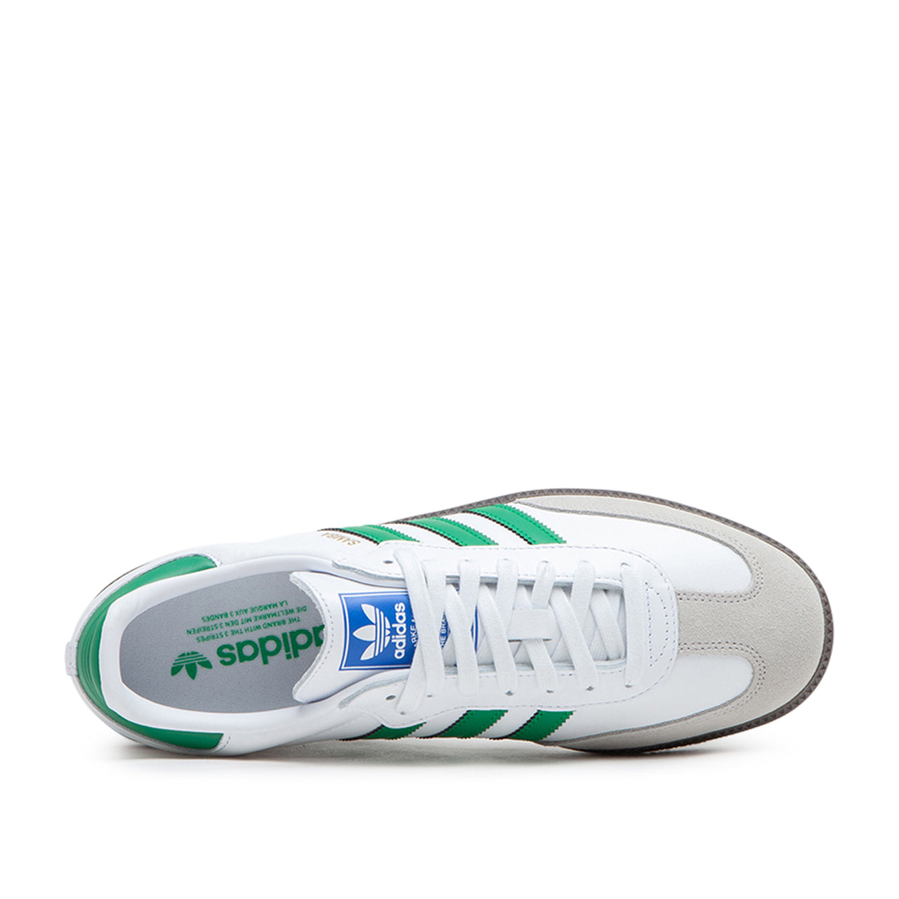 Adidas samba white with green stripes Clearance