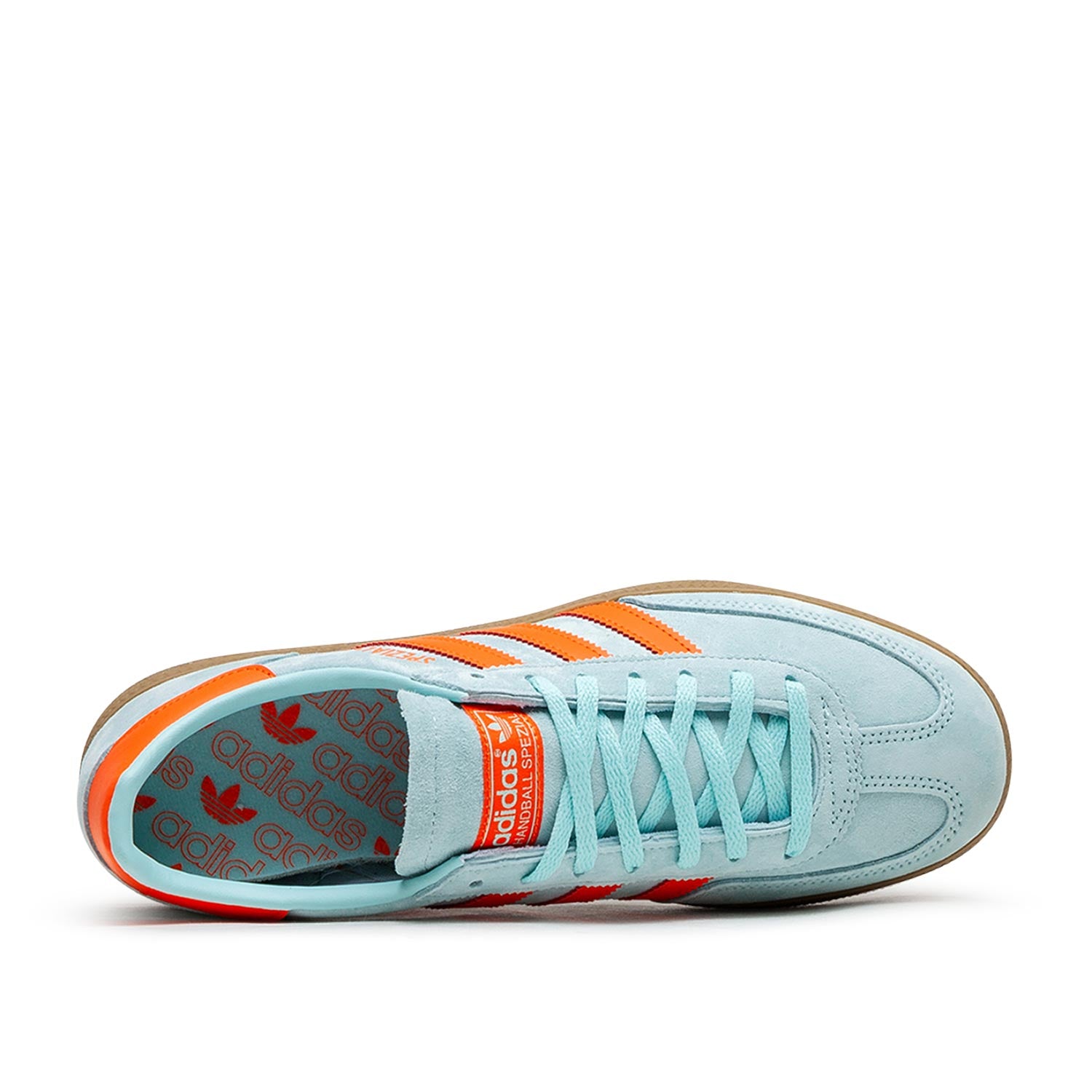 Blue and orange adidas sneakers on sale