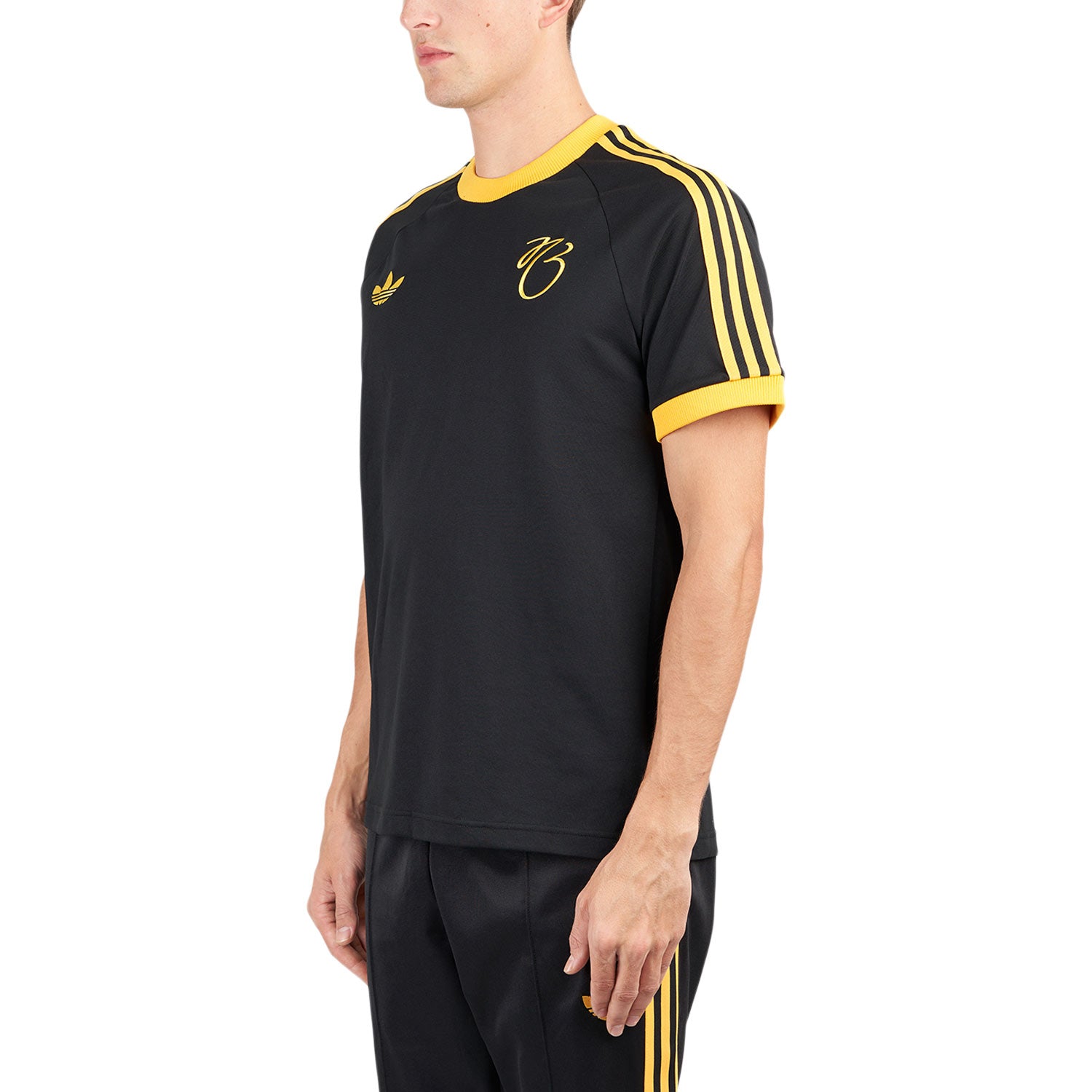 adidas x Jude Bellingham 3-Stripes Tee (Schwarz / Gold)  - Allike Store