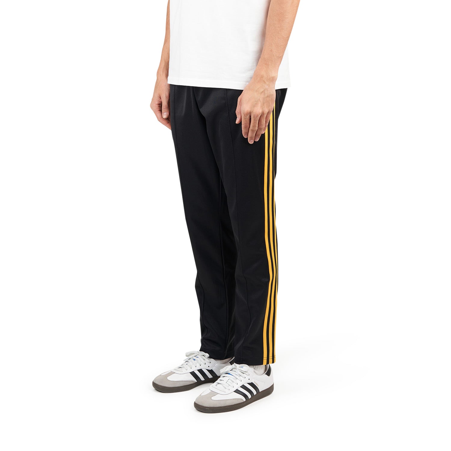 Black and yellow adidas joggers online