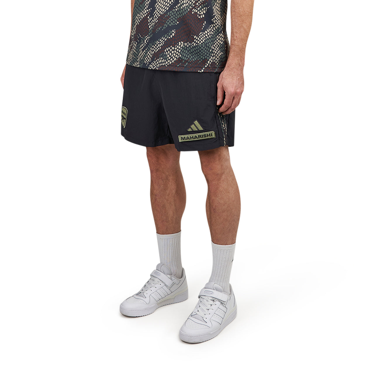 adidas x AFC x Maharishi Track Shorts (Black / Camo)