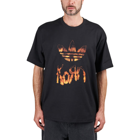 adidas x Korn T-Shirt (Schwarz / Rot)  - Allike Store