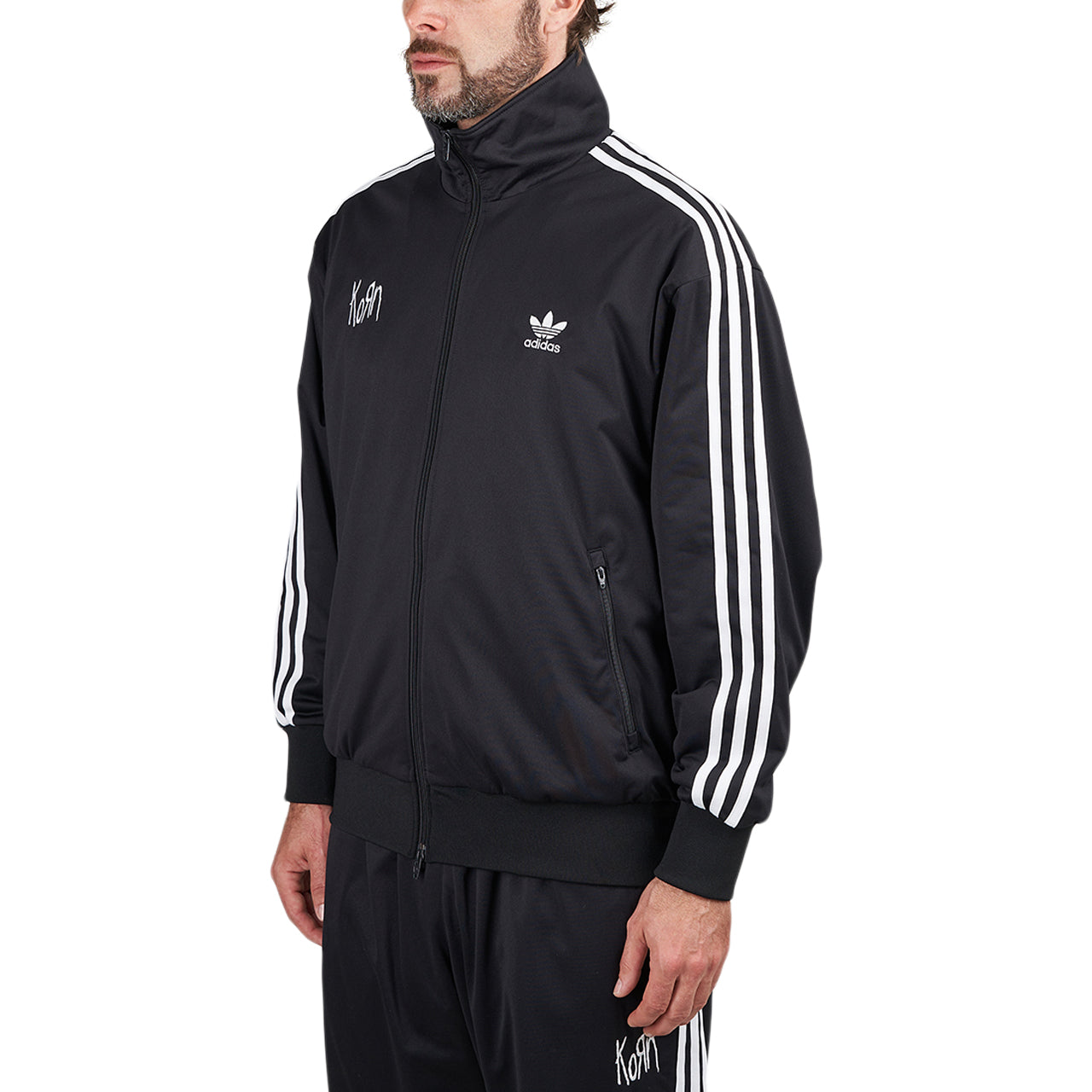 adidas x Korn Track Top (Schwarz / Weiß)  - Allike Store