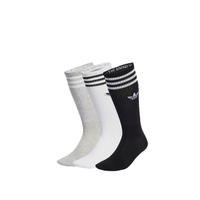 adidas High Crew Socks (White/Gray/Black)