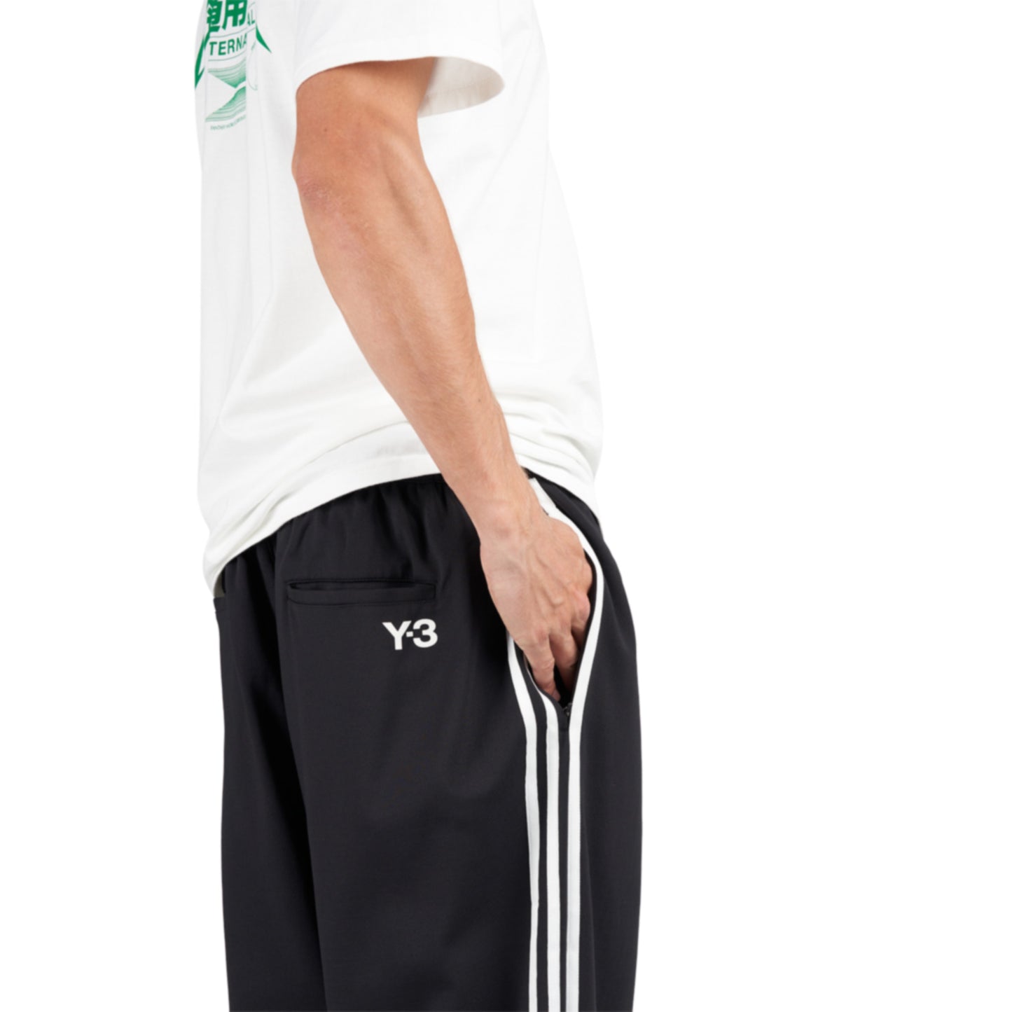 Y-3 3-Stripes Track Pants (Schwarz / Weiss)  - Allike Store