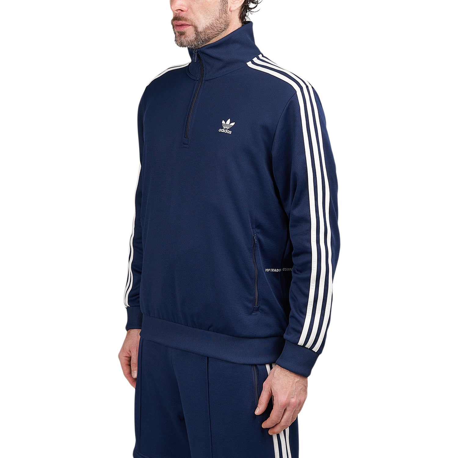 adidas x Pop Trading Company Bauer Track Top (Navy / White)