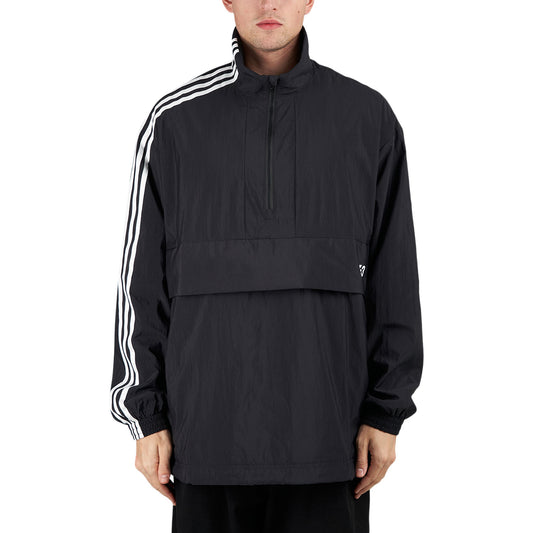 Y-3 3-Streifen Nylon Shell 1/2 Zip Jacket (Schwarz) - Allike Store