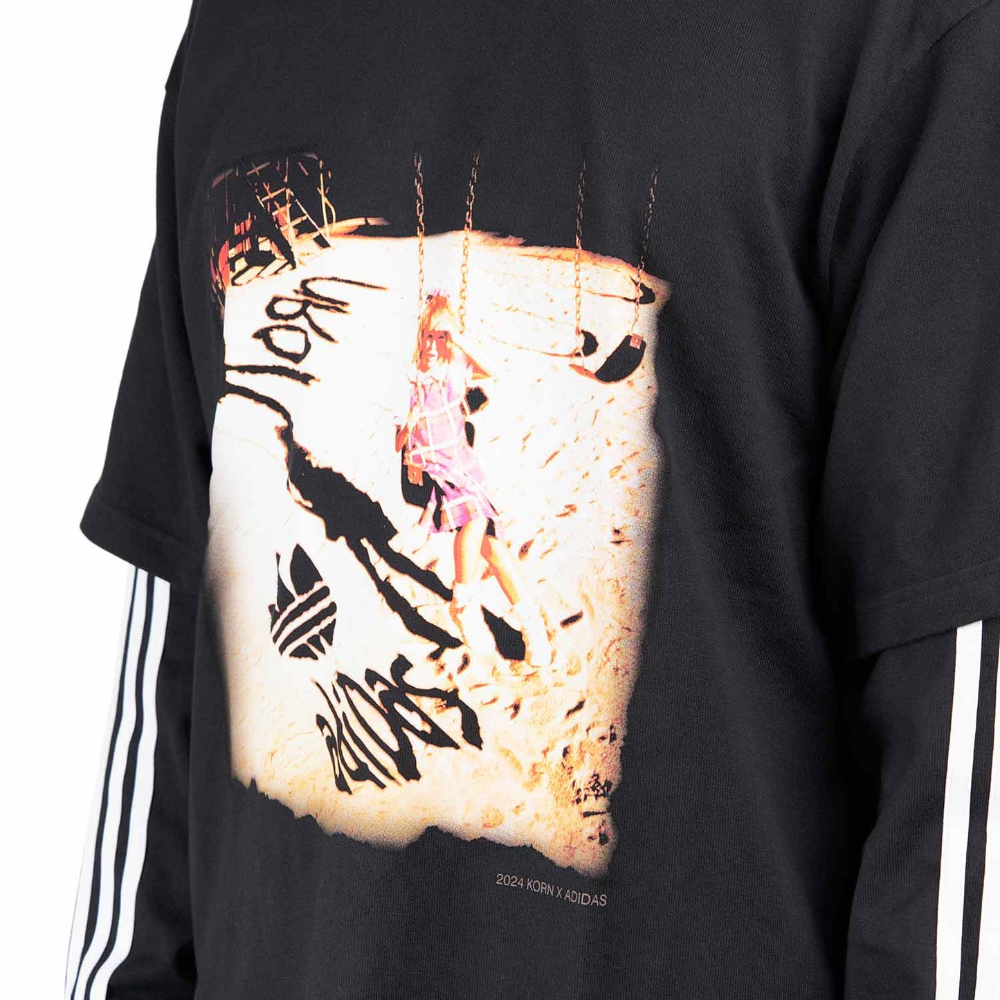 adidas x KORN Long Sleeve Tee (Schwarz / Weiss)  - Allike Store