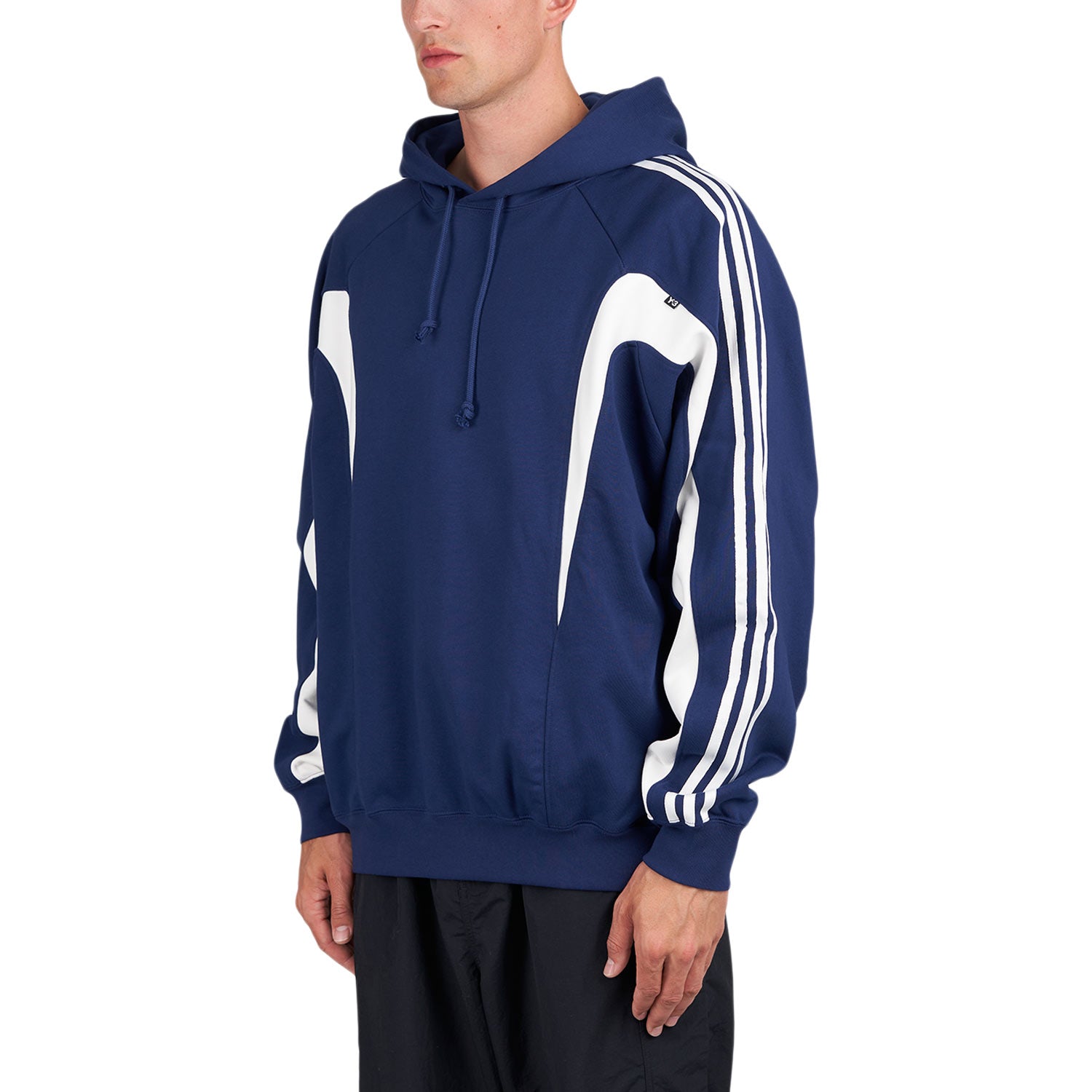 Y-3 Cutline Hoodie (Blau / Weiss) - Allike Store