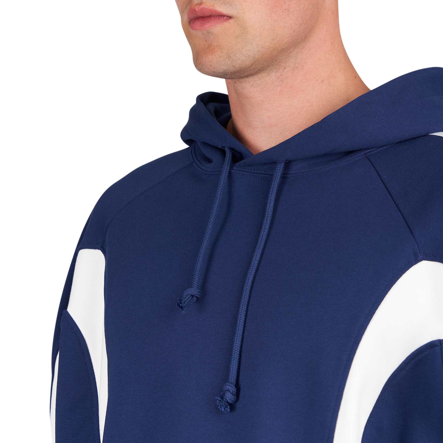 Y-3 Cutline Hoodie (Blau / Weiss) - Allike Store