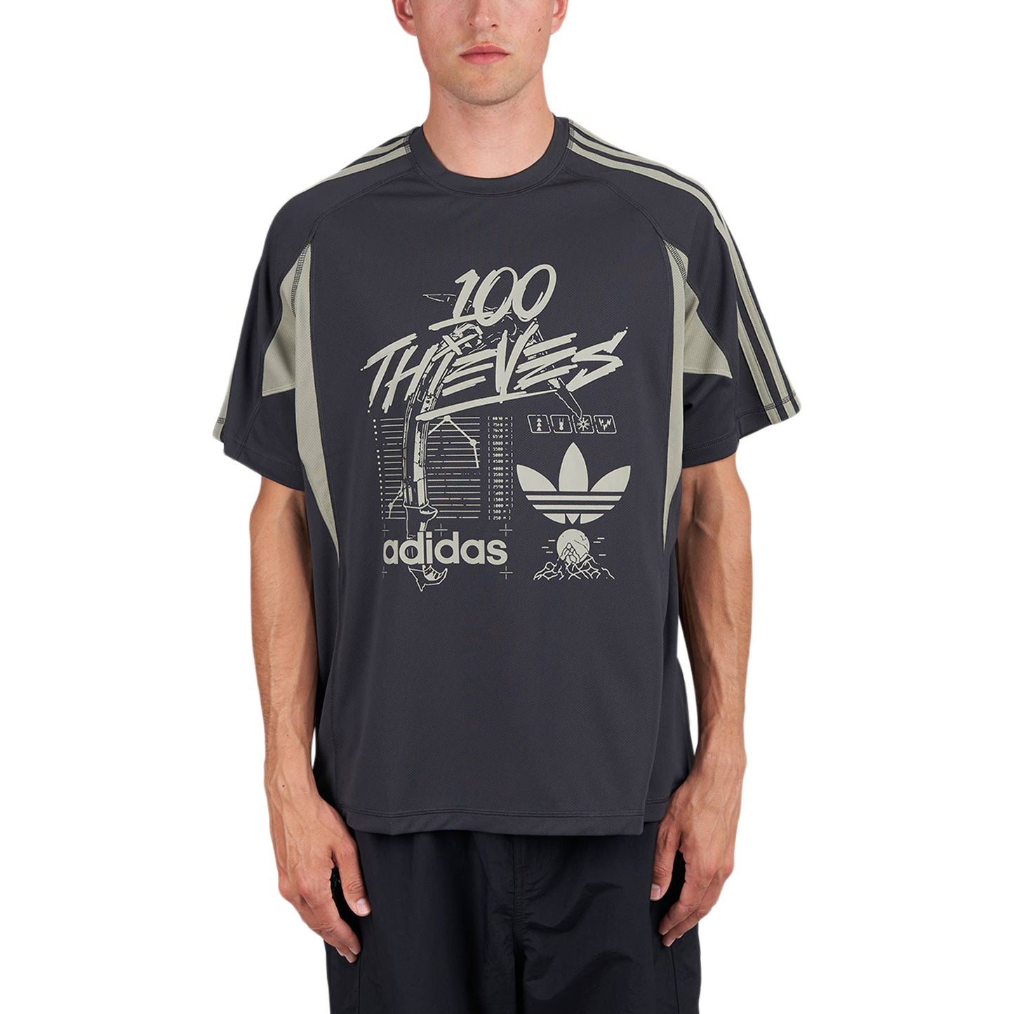 adidas x 100 Thieves T-Shirt (Grau) - Allike Store