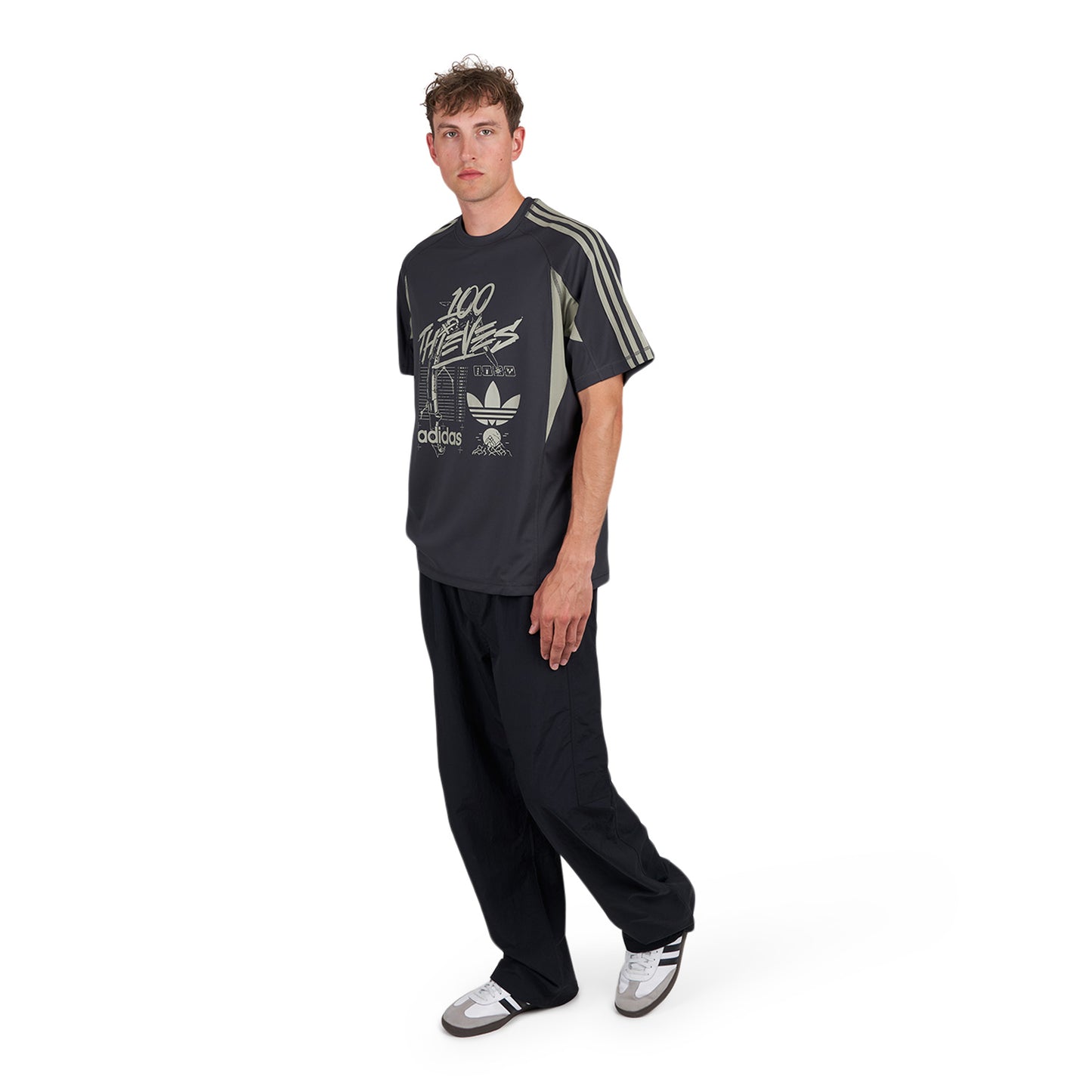 adidas x 100 Thieves T-Shirt (Grau) - Allike Store